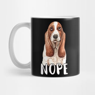 Nope SadBasset Hound Dog Lover Mug